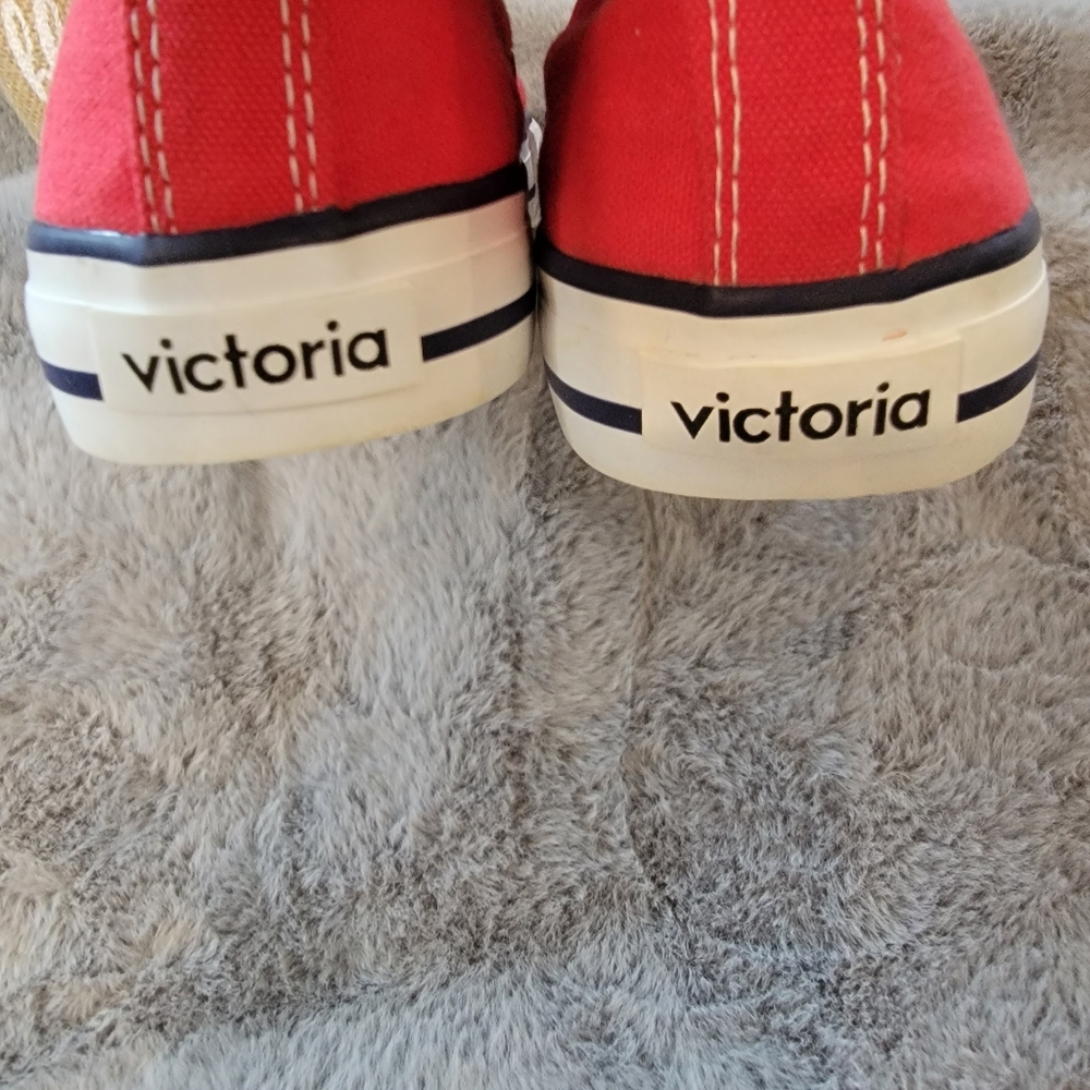 Vintage Victoria Skate Sneakers Size 36 Red/Navy Women's 6- 6.5 - Picture 10 of 16